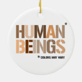 MENSEN: Kleuren kunnen variëren Keramisch Ornament (Achterkant)