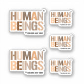 MENSEN: Kleuren kunnen variëren Sticker (Voorkant)