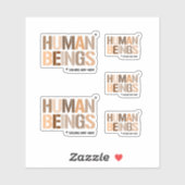 MENSEN: Kleuren kunnen variëren Sticker (Vel)