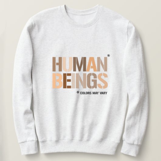 MENSEN: Kleuren kunnen variëren Trui (Design voorkant)