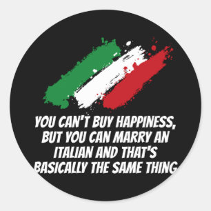 Mensen kunnen geluk niet kopen, maar kunnen een It Ronde Sticker