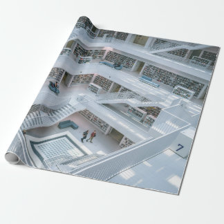 MENSEN KUNNEN IN DE BIBLIOTHEEK VAN BINNEN CADEAUPAPIER