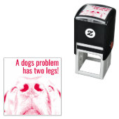 Mensen kunnen problemen zijn  zelfinktende stempel (In situ)