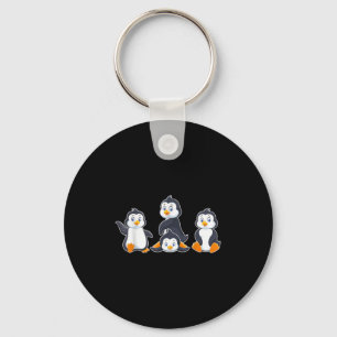 Mensen Kute Dier Pinguïn Sleutelhanger