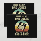 Mensen Leuke papa-grapjes in papa-a-Base Kaart (Voorkant / Achterkant)