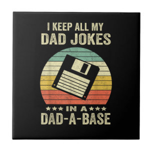 Mensen Leuke papa-grapjes in papa-Base Tegeltje