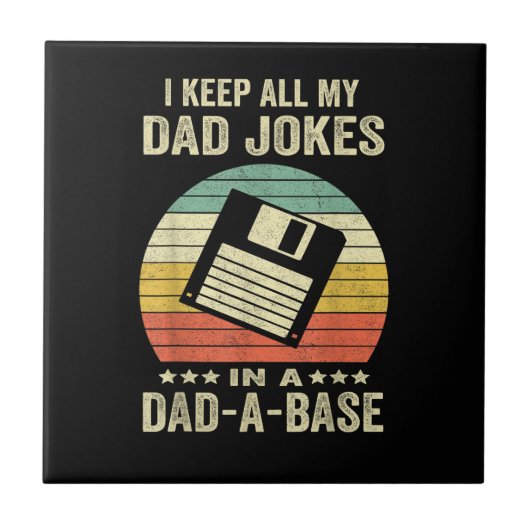 Mensen Leuke papa-grapjes in papa-Base Tegeltje (Voorkant)