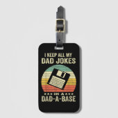 Mensen Leuke papa grappen in papa-a-Base Bagagelabel (Voorkant (verticaal))