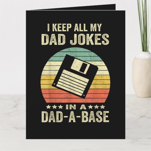 Mensen Leuke papa grappen in papa-a-Base Bedankkaart (Voorkant)