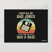Mensen Leuke papa grappen in papa-a-Base Briefkaart (Achterkant)