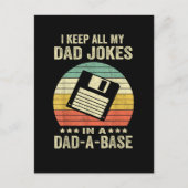 Mensen Leuke papa grappen in papa-a-Base Briefkaart (Voorkant)