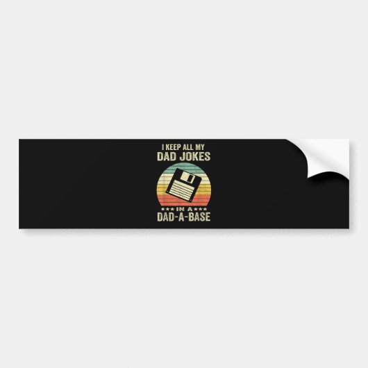 Mensen Leuke papa grappen in papa-a-Base Bumpersticker (Voorkant)