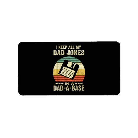 Mensen Leuke papa grappen in papa-a-Base Etiket (Voorkant)