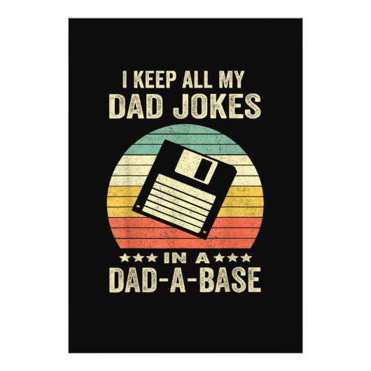 Mensen Leuke papa grappen in papa-a-Base Foto Afdruk (Voorkant)