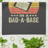 Mensen Leuke papa grappen in papa-a-Base Theedoek (Gevouwen)