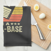 Mensen Leuke papa grappen in papa-a-Base Theedoek (Quarter Fold)