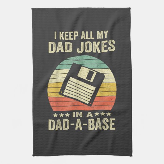 Mensen Leuke papa grappen in papa-a-Base Theedoek (Verticaal)