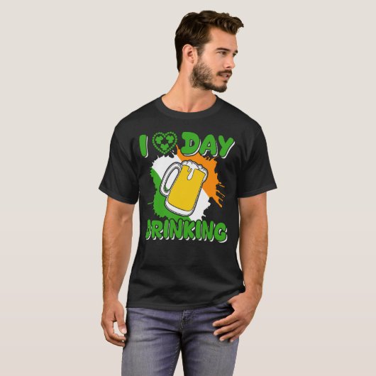 Mensen Leuke St.Patrick's Dag  T-shirt (Voorkant volledig)