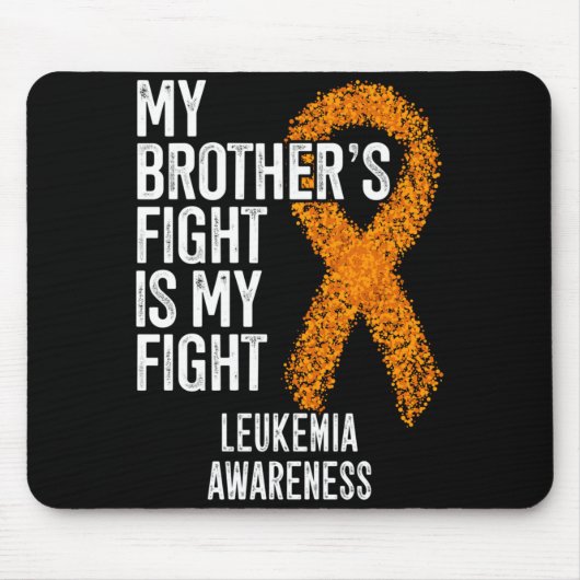 Mensen Leukemie Broers Strijd Is Strijd Tegen Leuk Muismat (Voorkant)