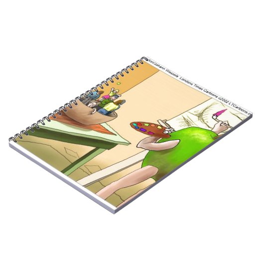 Mensen leven nog steeds grappige Cartoon Notitieboek (Linkerzijde)