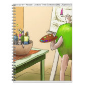 Mensen leven nog steeds grappige Cartoon Notitieboek (Voorkant)