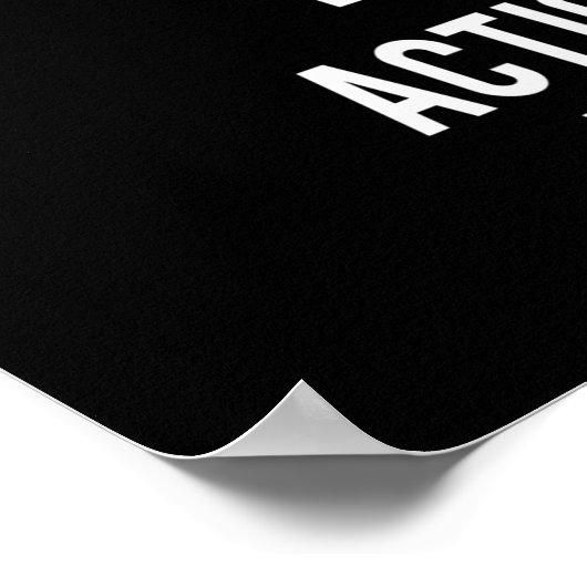 mensen liegen niet om daden poster (Hoek)