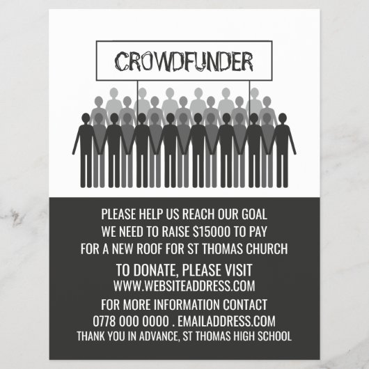 Mensen, Logo, Crowdfunder, Crowdfunding Flyer (Voorkant)