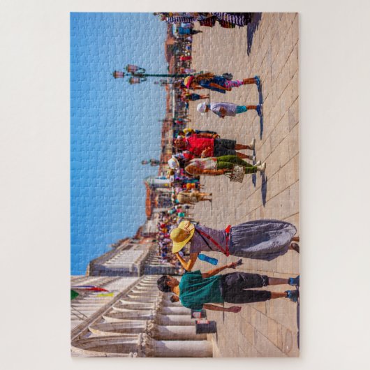 Mensen lopen in Venetië, Italië Legpuzzel (Verticaal)