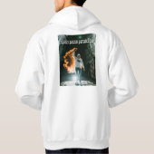 Mensen macht genaamd "witte hoodie" hoodie (Achterkant)