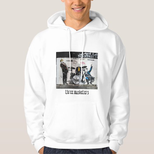 Mensen macht genaamd "witte hoodie" hoodie (Voorkant)
