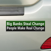 Mensen maken echte verandering Bumpersticker (Op auto)
