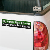 Mensen maken echte verandering Bumpersticker (Op Truck)