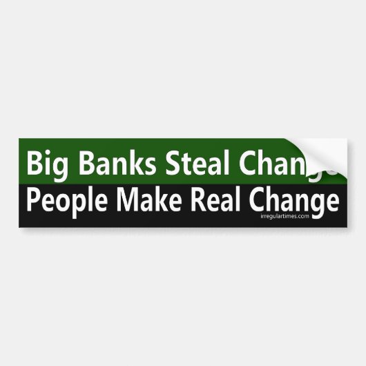 Mensen maken echte verandering Bumpersticker (Voorkant)