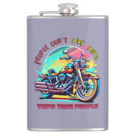 Mensen maken geen uitstapjes:  Retro Style Bike Heupfles