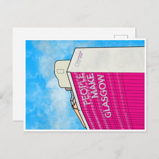 Mensen maken Glasgow briefkaart (Voorkant / Achterkant)