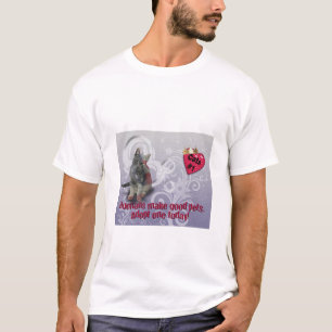 Mensen maken goede huisdieren - adopteer er vandaa t-shirt