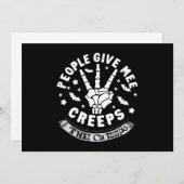 Mensen maken me bang feestdagenkaart (Voorkant / Achterkant)