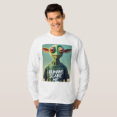 Mensen maken me bang t-shirt (Voorkant volledig)