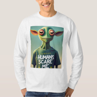 Mensen maken me bang t-shirt