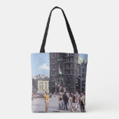 MENSEN MET BESTE CONCRETE CATHEDRAGEN TOTE BAG (Achterkant)