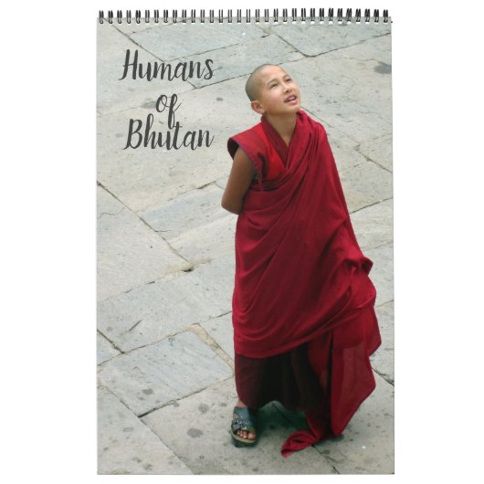 mensen met bhutan - fotografie kalender (Hoes)
