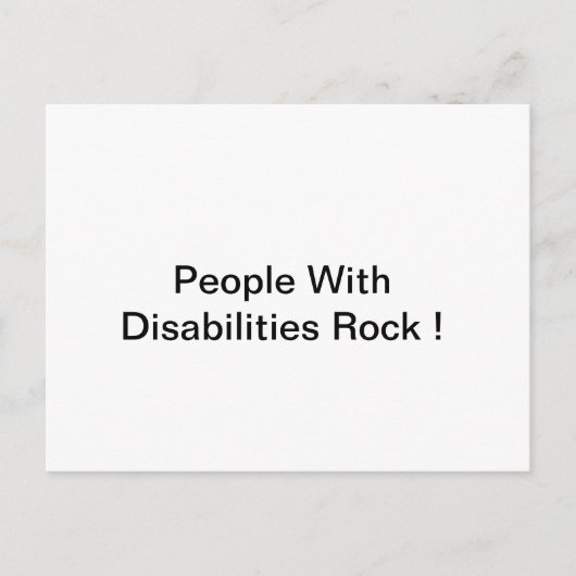 Mensen met een Briefkaart met een handicap (Voorkant)
