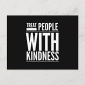 Mensen met een gekheid behandelen briefkaart (Voorkant)