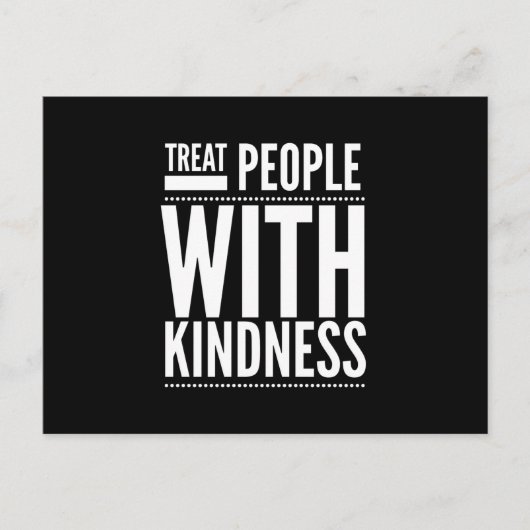 Mensen met een gekheid behandelen briefkaart (Voorkant)