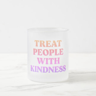 Mensen met een gevoel van ongerustheid behandelen matglas koffiemok