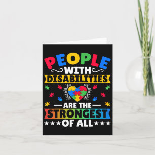 Mensen met een handicap zijn de sterkste van allem kaart