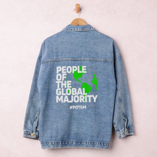 Mensen met een wereldmeerderheid denim jacket (Hangar)