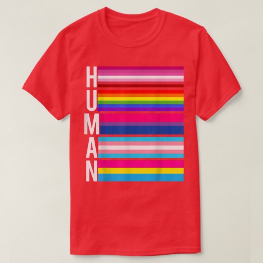 Mensen met lesbische homoseksuele biennes transgen t-shirt (Design voorkant)