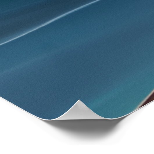 Mensen met moonzand Beach moonlight oceaanpalmen Poster (Hoek)