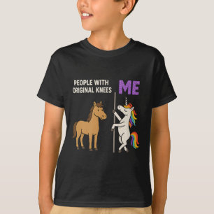 Mensen met originele knieën en mij Eenhoorn paard  T-shirt